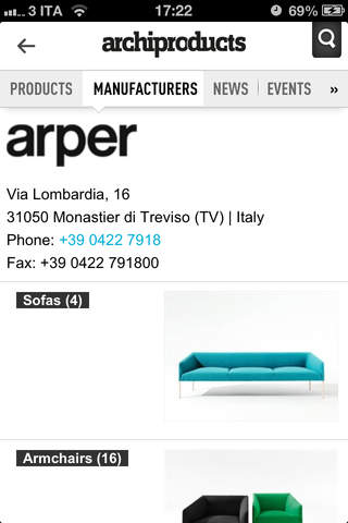 Archiproducts screenshot 4