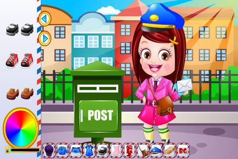 Baby Postwoman Dressup screenshot 3
