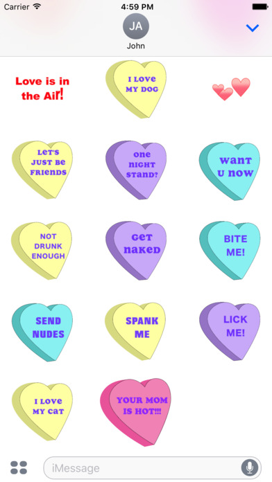 Rude Valentine's Day Stickers screenshot 3