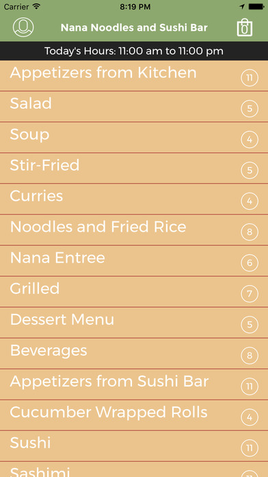 Nana Noodles and Sushi Bar screenshot 2