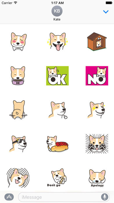 Many A Cute Dog Corgi Stickers screenshot 2