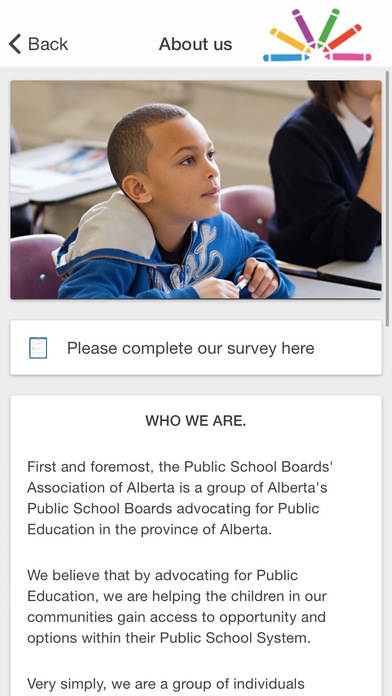 Public School Boards Association of Alberta screenshot 3