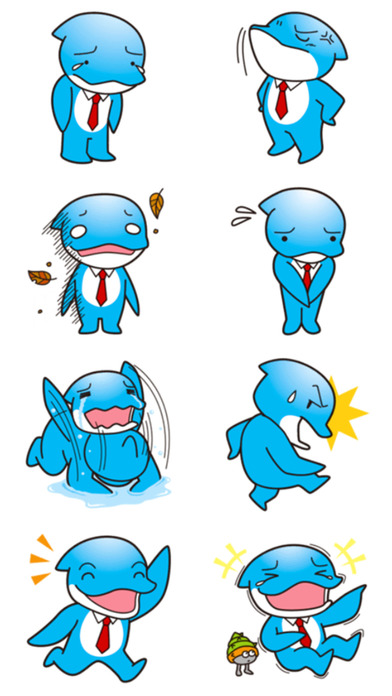 Office Dolphin - Stickers! screenshot 3