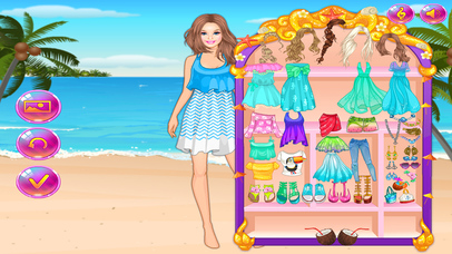 公主的沙滩裙 - 女生儿童教育小游戏 screenshot 4
