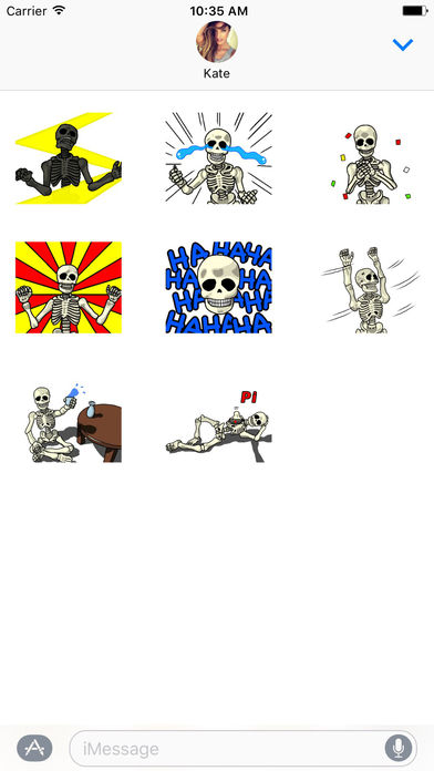 Dancing Skeletons - Animated GIF Stickers screenshot 2