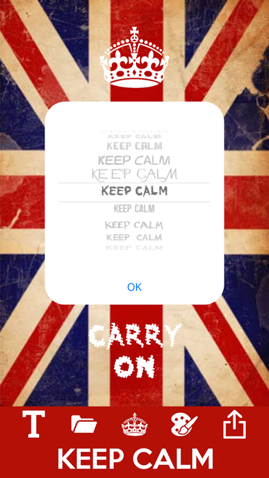 Keep calm and carry on maker screenshot 4