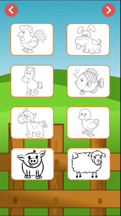 coloring books farm animals screenshot 2
