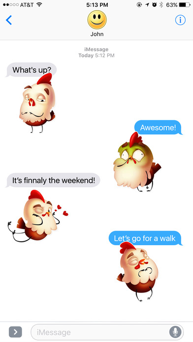 Happy Rooster Stickers screenshot 3