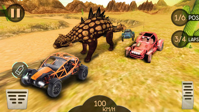 Dino World Car Racer - Speed Driving & Racing Game screenshot 4
