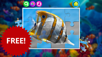 Clownfish and sea animals jigsaw puzzle games screenshot 3
