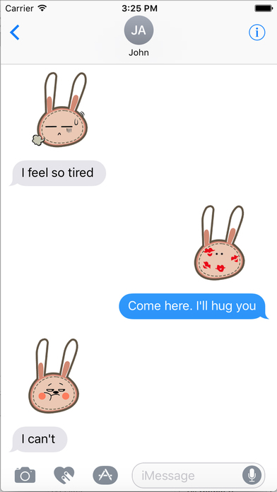BunnyOji: Rabbit Emoji & Sticker Pack for Texting screenshot 3
