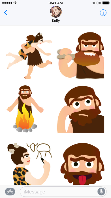 Cavemen Emoji screenshot 2