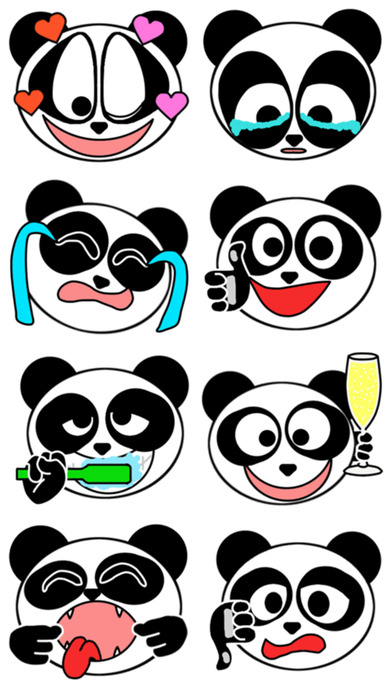 Midget Panda Stickers! screenshot 2