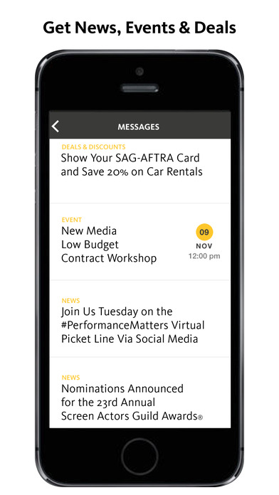SAG-AFTRA Member App screenshot 4