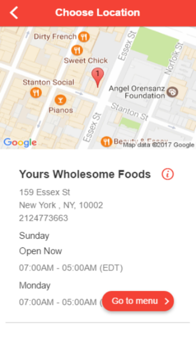 Yours Wholesome Foods screenshot 2