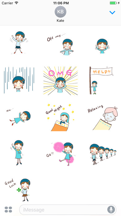 Gobi Chan Stickers for iMessage screenshot 3