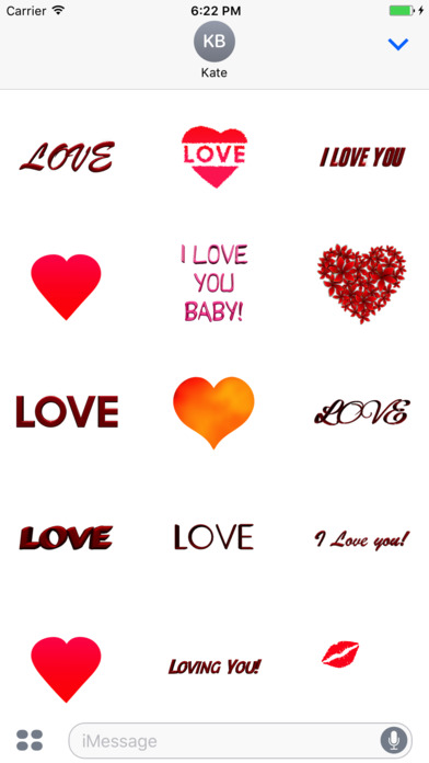 Love Stickers for Messages screenshot 4