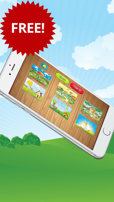 Farm and animals jigsaw puzzle for kids screenshot 2