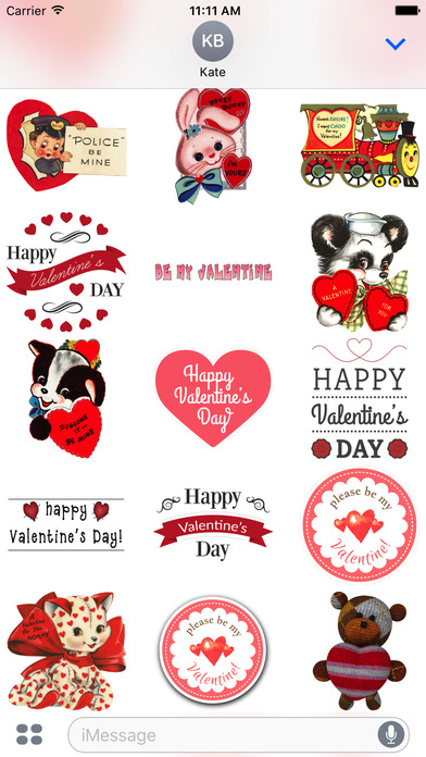 Valentine Stickers #1 for iMessage screenshot 3
