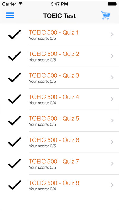 15000Q - TOEIC Quiz screenshot 2