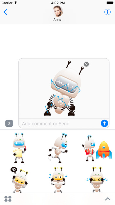 Funny Robot - Sticker Pack screenshot 2