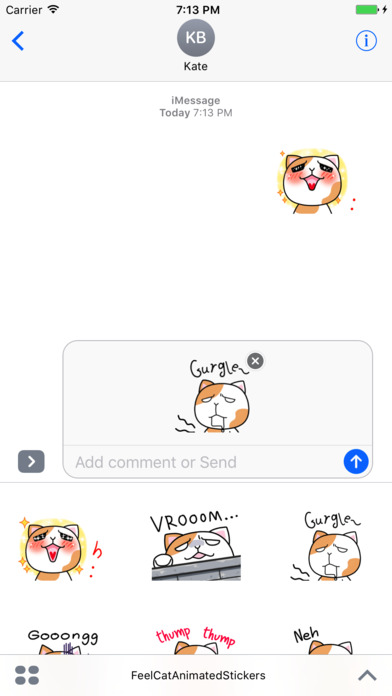 Feel Cat Animated Stickers screenshot 2
