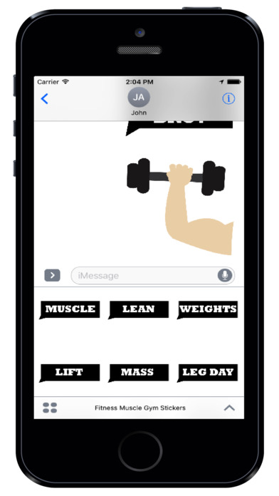 Fitness Muscle Gym Sticker - Stickers screenshot 3