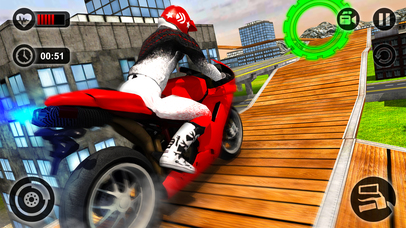 Rooftop Motorbike Rider - Furious Stunts Driving screenshot 3