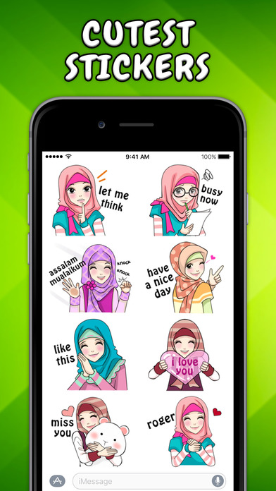 Muslim Girl Stickers screenshot 3