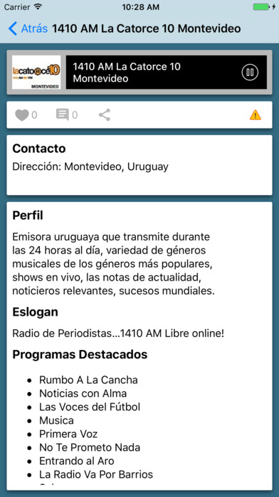 Uruguay radio en línea screenshot 2