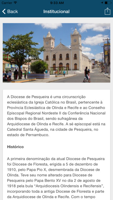 Diocese de Pesqueira screenshot 2