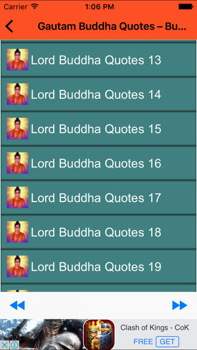 Gautam Buddha Quotes – Buddhist Quotes in Hindi screenshot 4