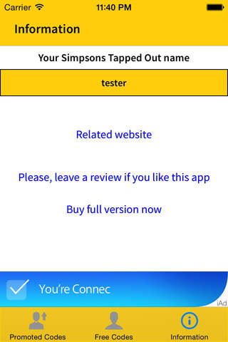 Friend Codes For The Simpsons Tapped Out - Lite screenshot 4