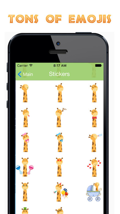Baby Giraffe Emoji & Keyboard screenshot 3