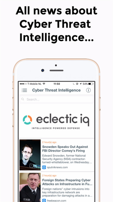 EclecticIQ Cyber News screenshot 2