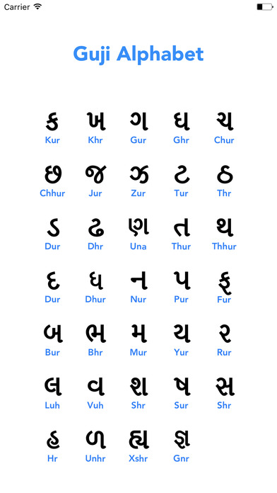 Gujarati Alphabet screenshot 2