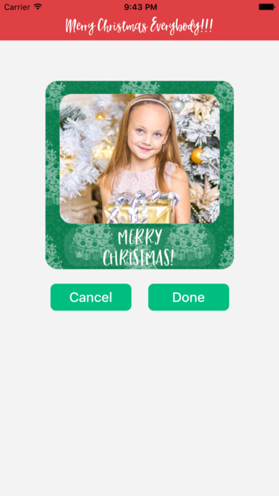 A Christmas Photo Greeting for iMessage Stickers screenshot 4