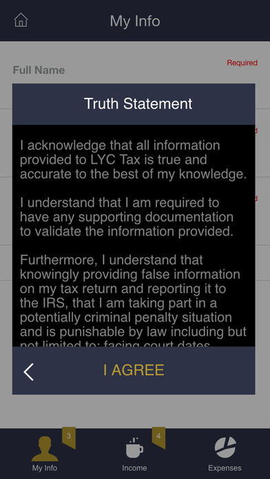 LYC Tax screenshot 2