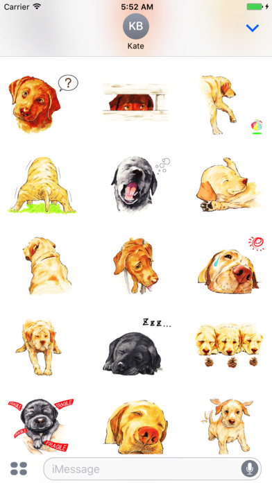 Crazy Dog Sticker screenshot 3