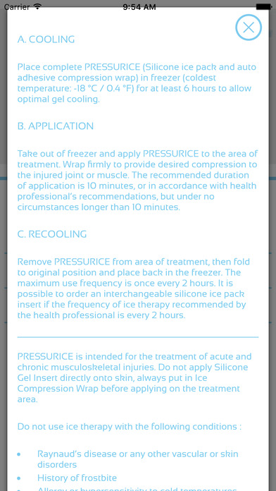 Pressurice Interactive user guide screenshot 3