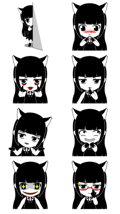 Anime Cat Girl Stickers! screenshot 4