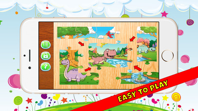 Dino Puzzles Jigsaw Jurassic Pre-K 4 Year Old Game screenshot 3