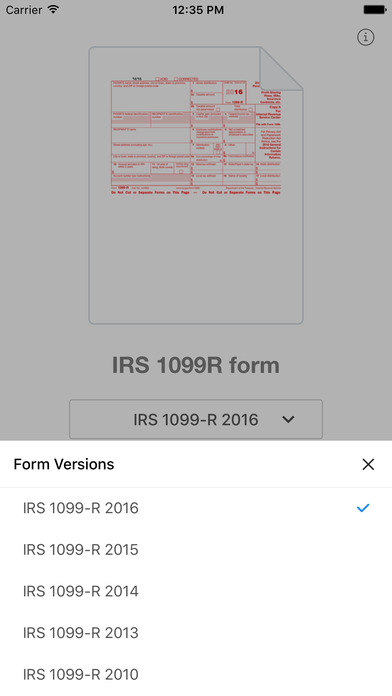 1099R Form screenshot 2