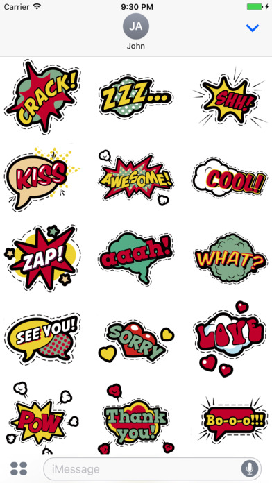 Comic Stickers Pro - Stickers for iMessage screenshot 2