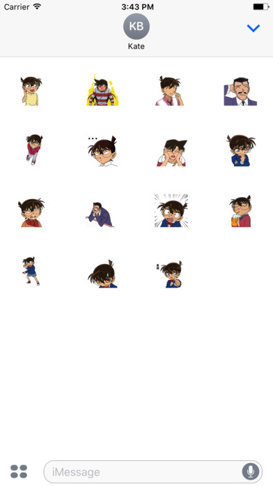 Animated Detective Conan Stickers For iMessage screenshot 4