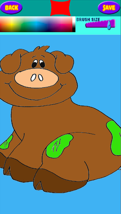 Free Pig Smile Coloring Page Game For Children screenshot 2