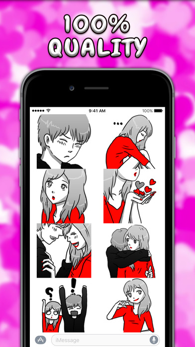 Couple Love Story Stickers screenshot 2