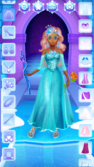 Ice Princess Dress Up - games for girls screenshot 2