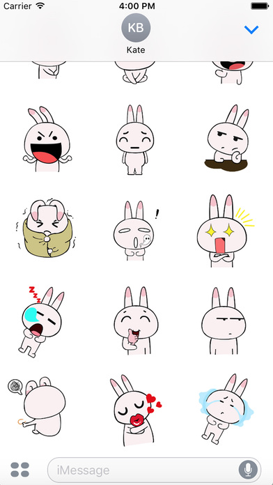 Adorable Migli Sticker - Rabbit Collection GIF screenshot 2