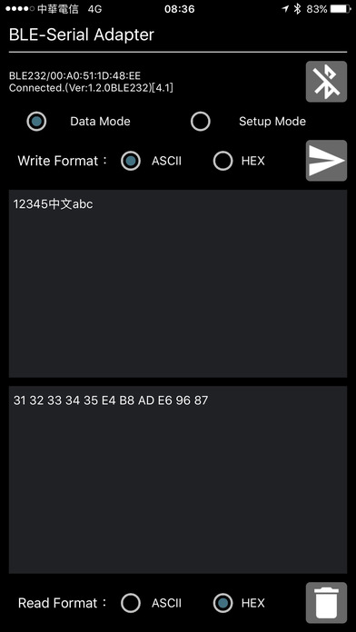 BLE to Serial Terminal screenshot 2